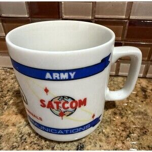 Vintage RCA Satcom Satellite Nipper Dog Coffee Mug Cup